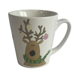 Holiday Cheer Reindeer Coffee Mug Christmas Tree Ornament Decoration